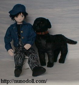 少年と犬