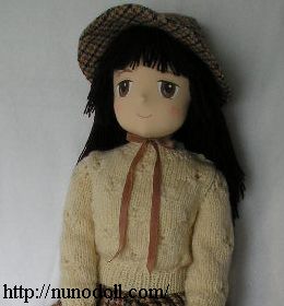 透かし編みセーター人形